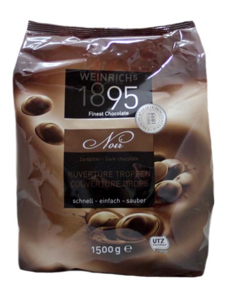 Zartbitter Schokolade 1,50 kg Dunkel, Weinrich Schokolade